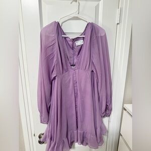 Elegant Lavender Women's Dress